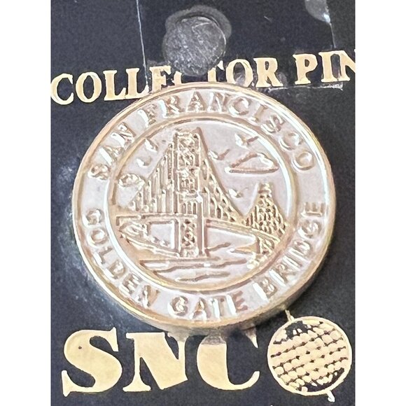 San Francisco GOLDEN GATE BRIDGE Souvenir Pin Brooch - Picture 4 of 6